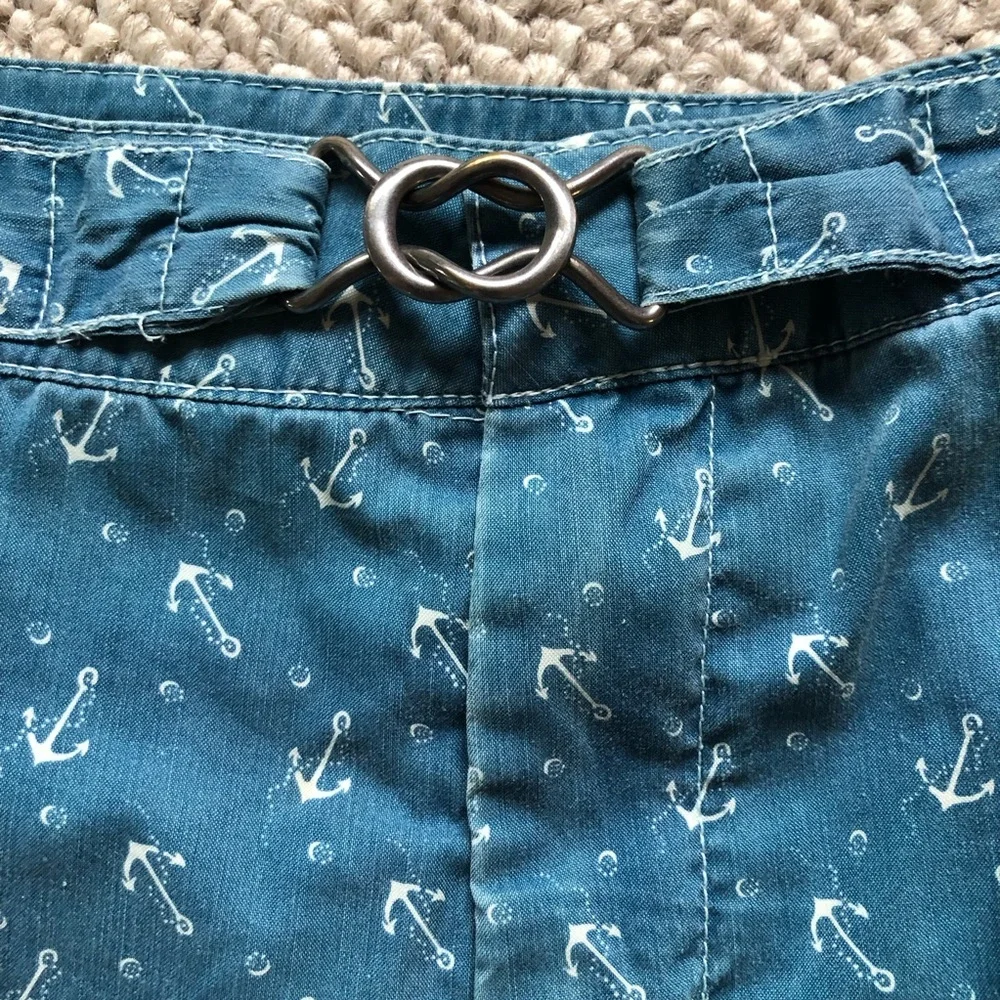 Vintage Polo Ralph Lauren Men’s Riviera Nautical Anchor Swim Trunks Late90s/Y2K